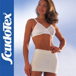Scudotex 106 Tepor Lana – Varrásmentes puha gyapjú derékmelegítő öv (27 cm) – Fehér