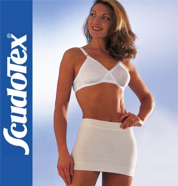 Scudotex 108 Cotton – Varrásmentes elasztikus pamut deréköv (27 cm) – Fehér