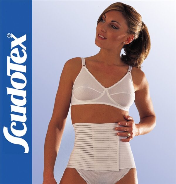 Scudotex 123 Universal – Állítható kényelmi kismama deréköv (20 cm) – Fehér