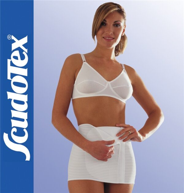 Scudotex 133 Cottonlined – Állítható pamutbéléses deréköv (20 cm) – Fehér