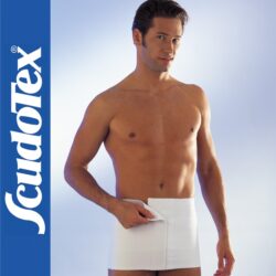 Scudotex 152 Cotton San – Állítható rugalmas pamut deréköv (27 cm) – Fehér