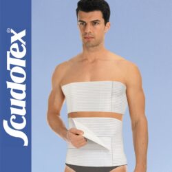 Scudotex 165 Multi-grippante – Bárhol rögzíthető, dupla záródású, extra magas légáteresztő deréköv (28 cm) – Fehér