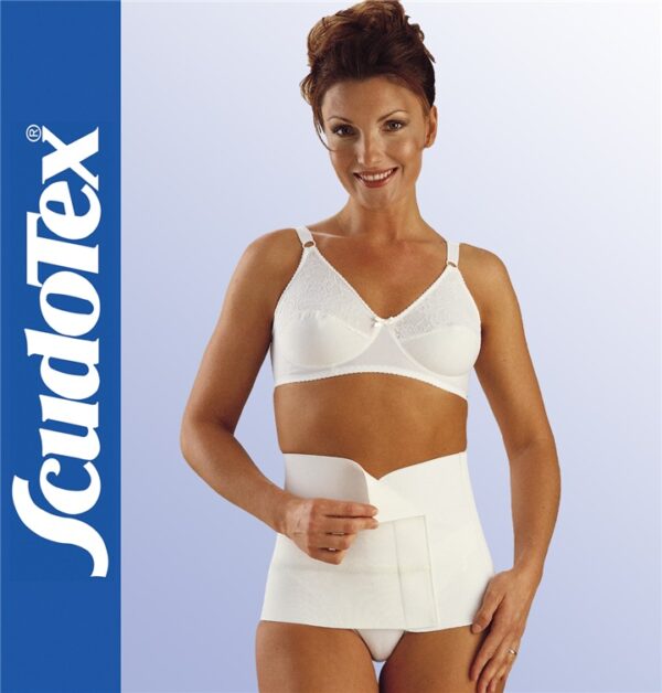 Scudotex 172 Anatomical – 4 paneles extra széles állítható deréköv (32 cm) – Fehér