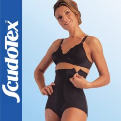 Scudotex 369 Mirage – Magasított derekú alakformáló fűzőnadrág oldalsó cipzárral – Fekete