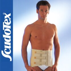 Scudotex 611 Ortho Cotton – Magasított pamut ágyéki fűző párnázott háttámasszal (30 cm)