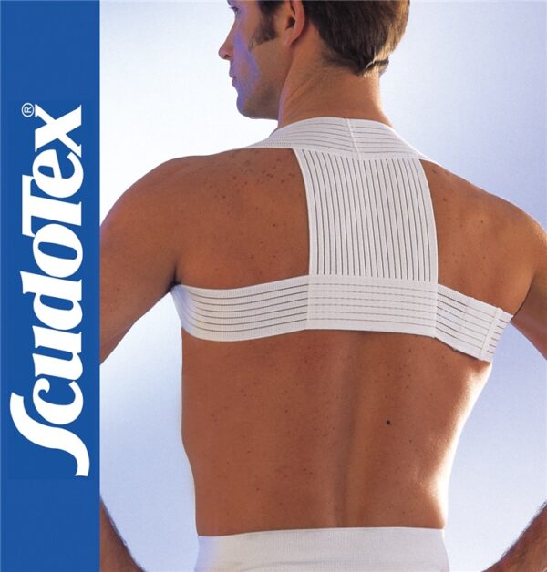 Scudotex 623 – anatómiai tartásjavító heveder lapockatámasszal – Fehér