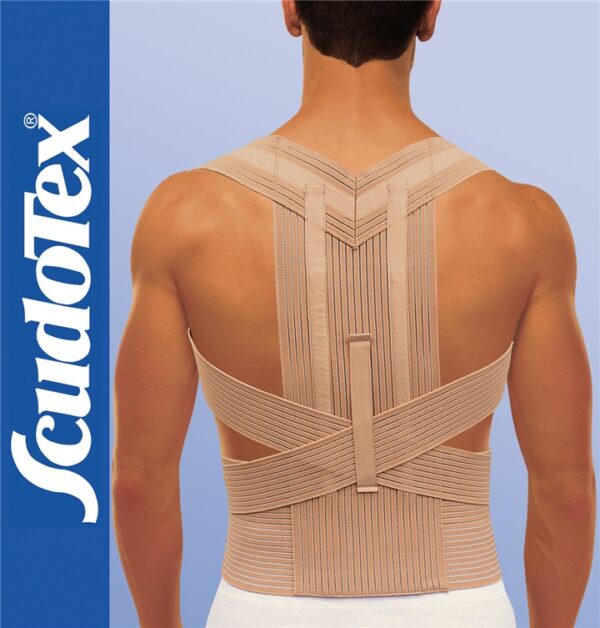 Scudotex 626 – Merevített válltartás-javító heveder ágyéki támasztóövvel (16 cm)
