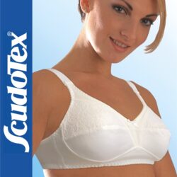 827 Cotton secret – masztektómia utáni melltartó kétoldali zsebbel (C kosár) – Fehér