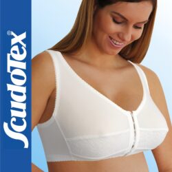828 Scudotex special postural – tartásjavító melltartó háti emlékeztető hevederrel (C kosár) – Fehér