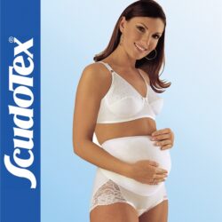 Scudotex 900 Cotton Mater – Csipkés kismama fűzőnadrág pocaktámasszal – Fehér
